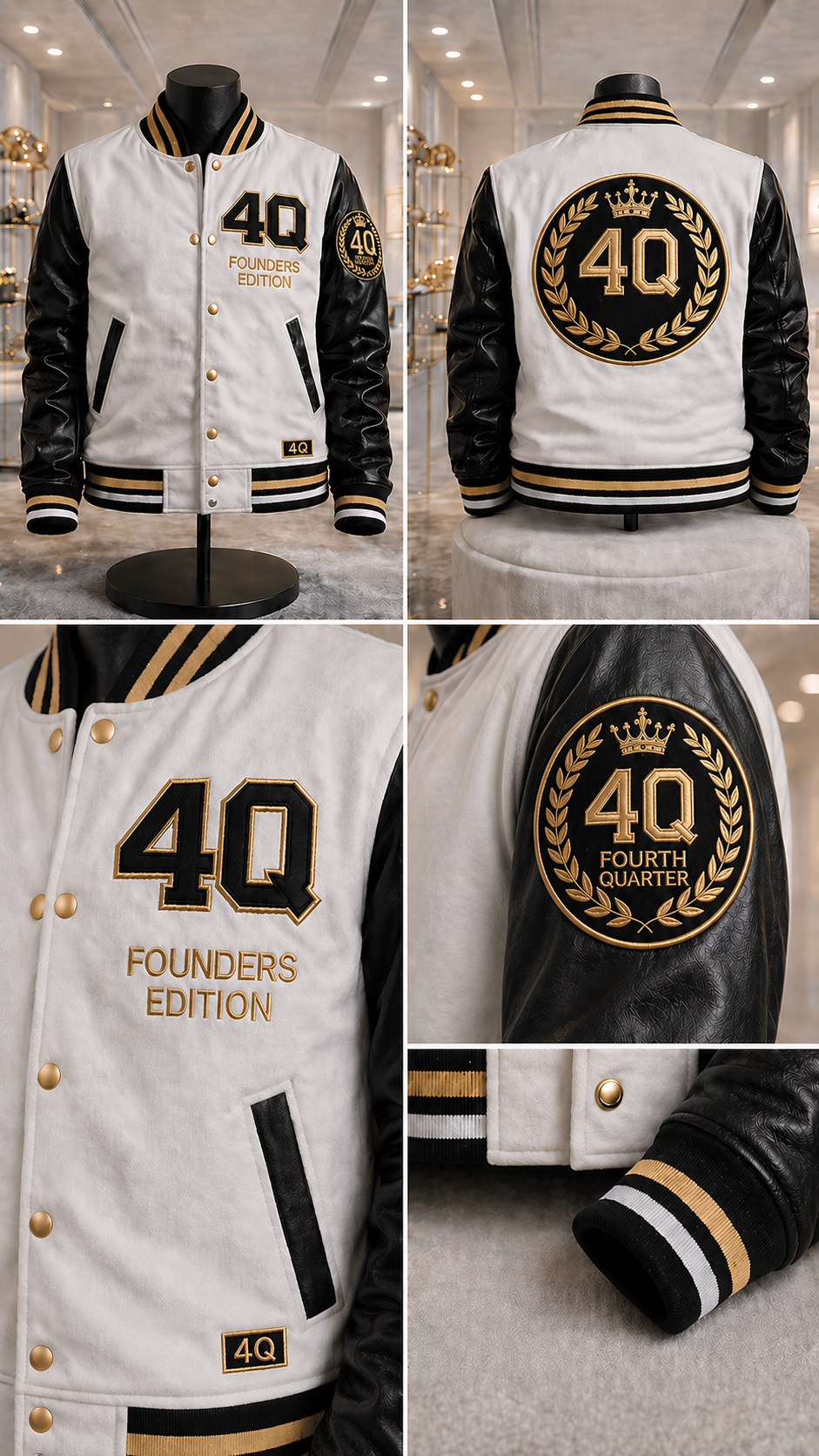 4Q Founders Edition Letterman Jacket