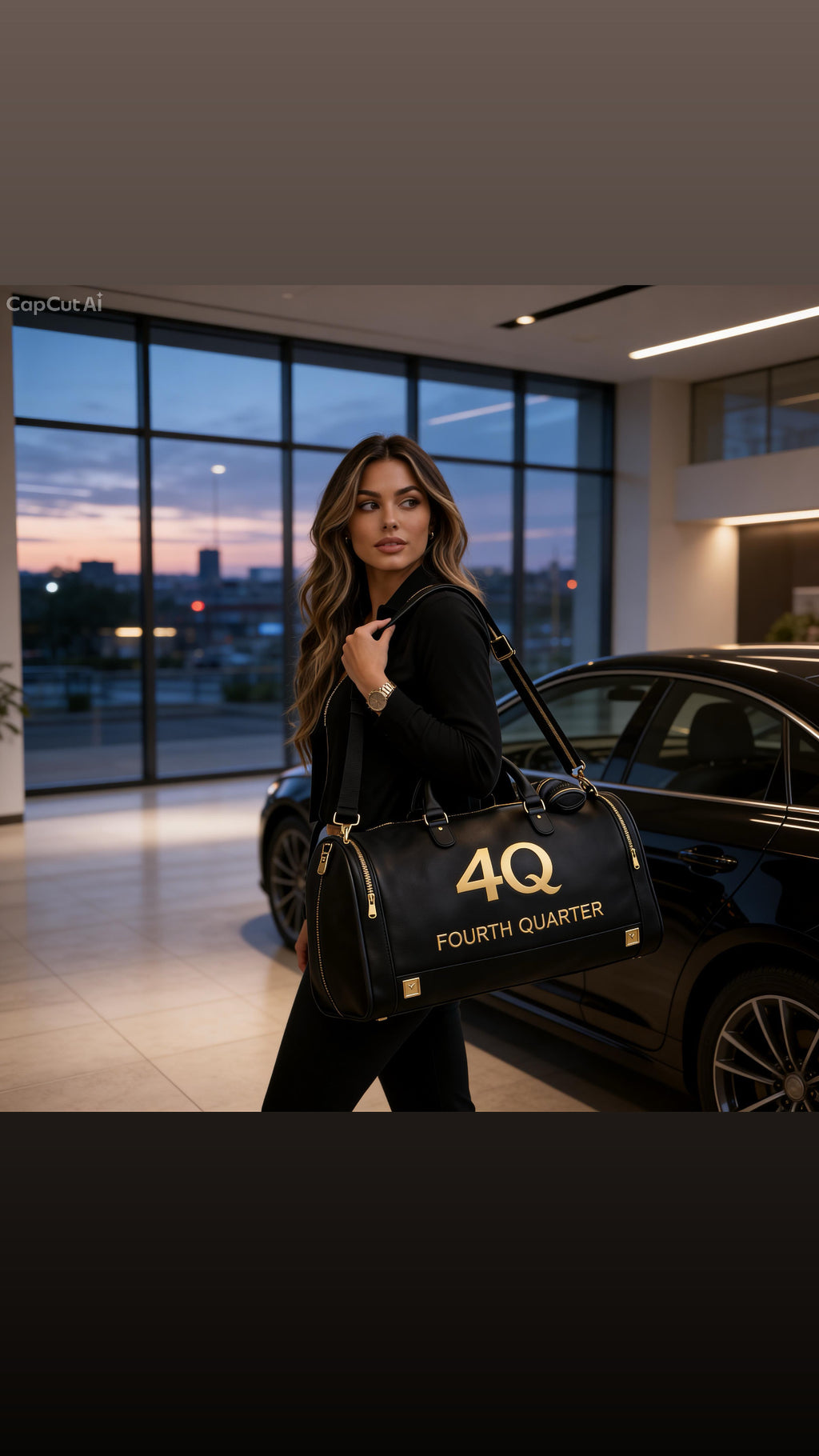 Black/Gold Signature Duffle