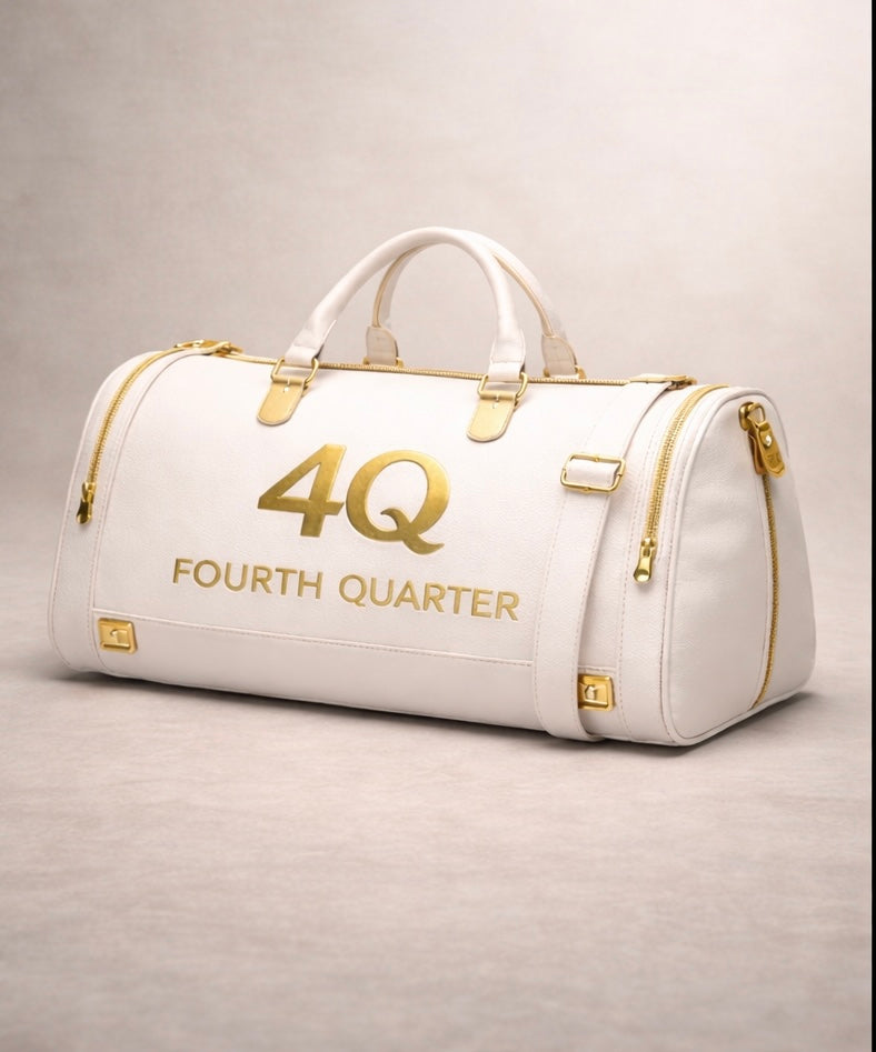 White/Gold Signature Duffle