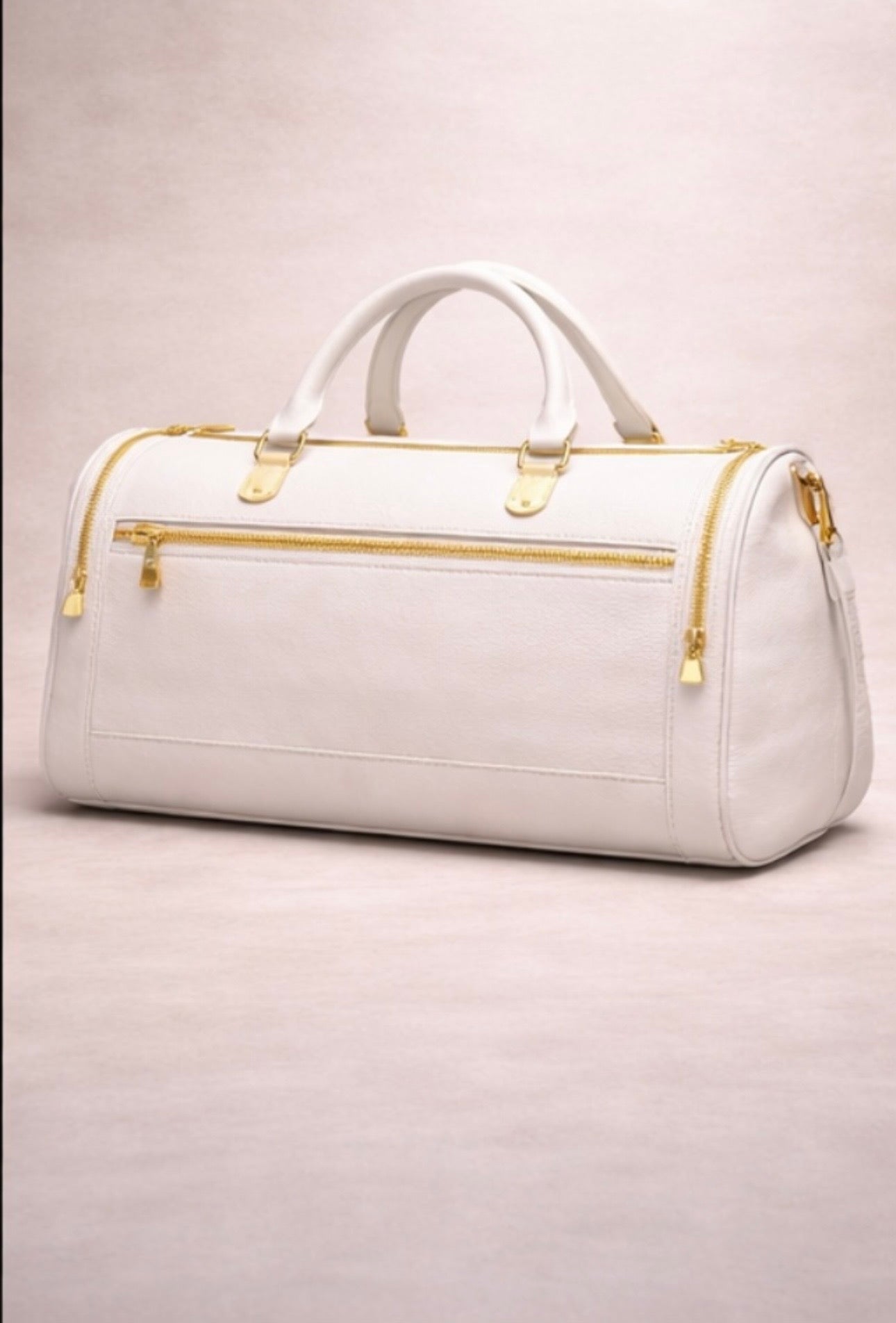 White/Gold Signature Duffle