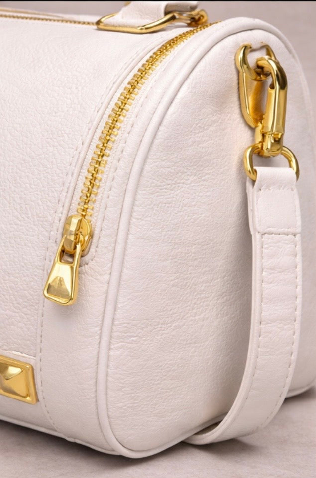 White/Gold Signature Duffle