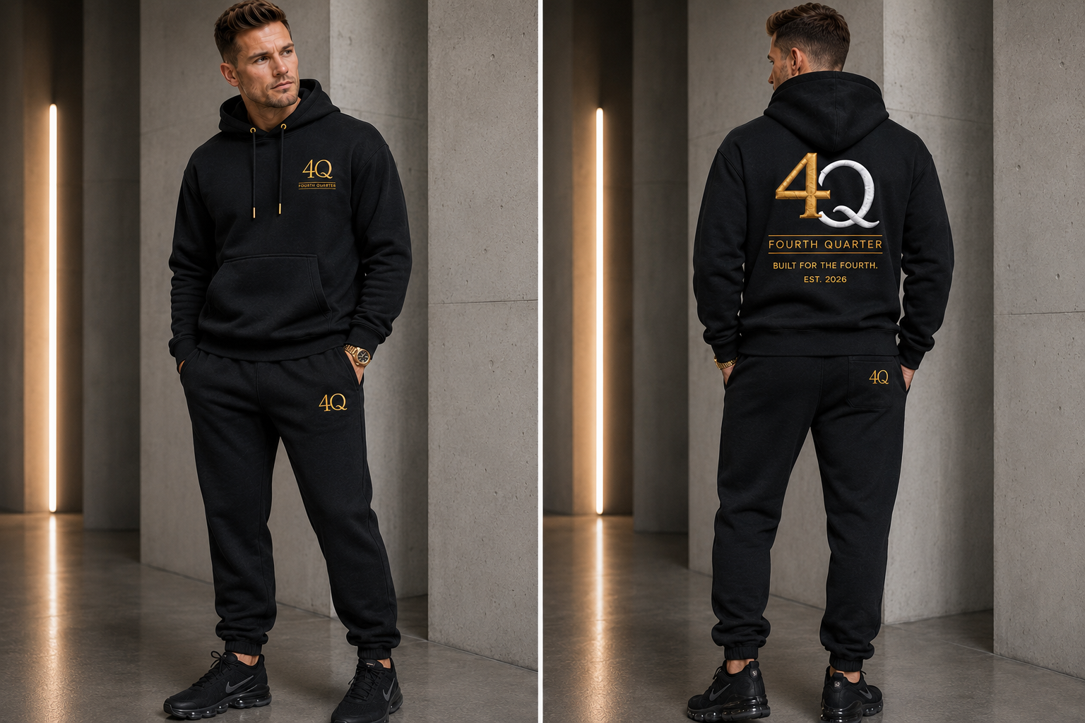 Men’s 4Q Legacy Set— Black/Gold
