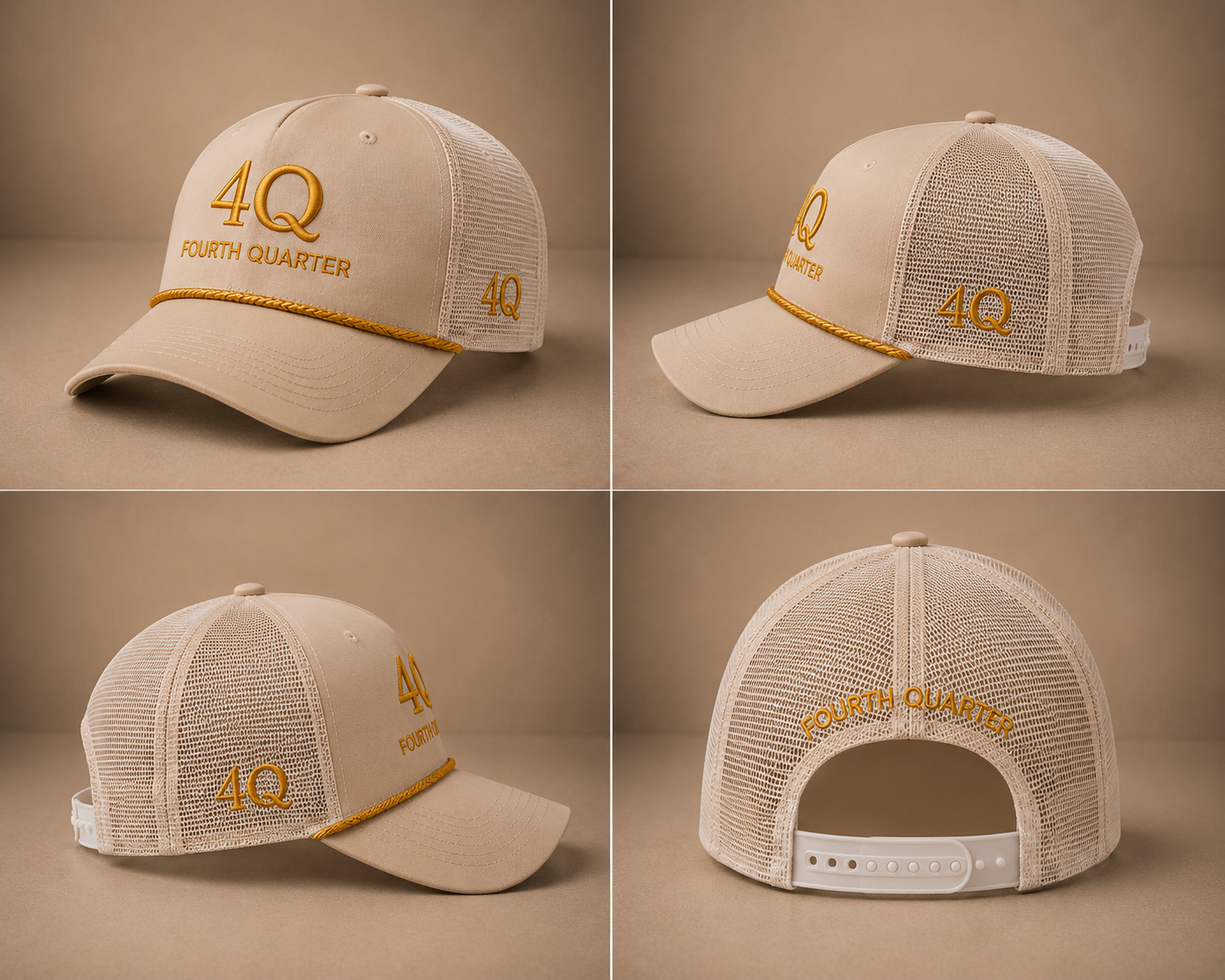 4Q Premium Mesh Trucker SnapBack Collection