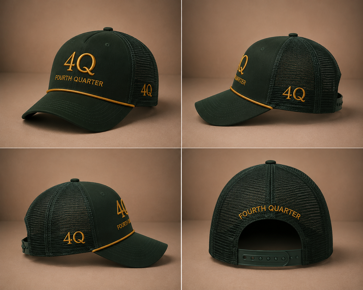4Q Premium Mesh Trucker SnapBack Collection